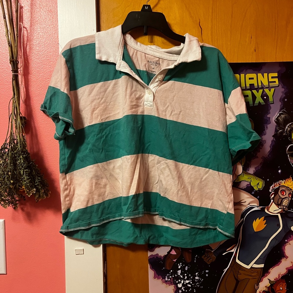 Arizona Jean Co. Junior’s Cropped Polo